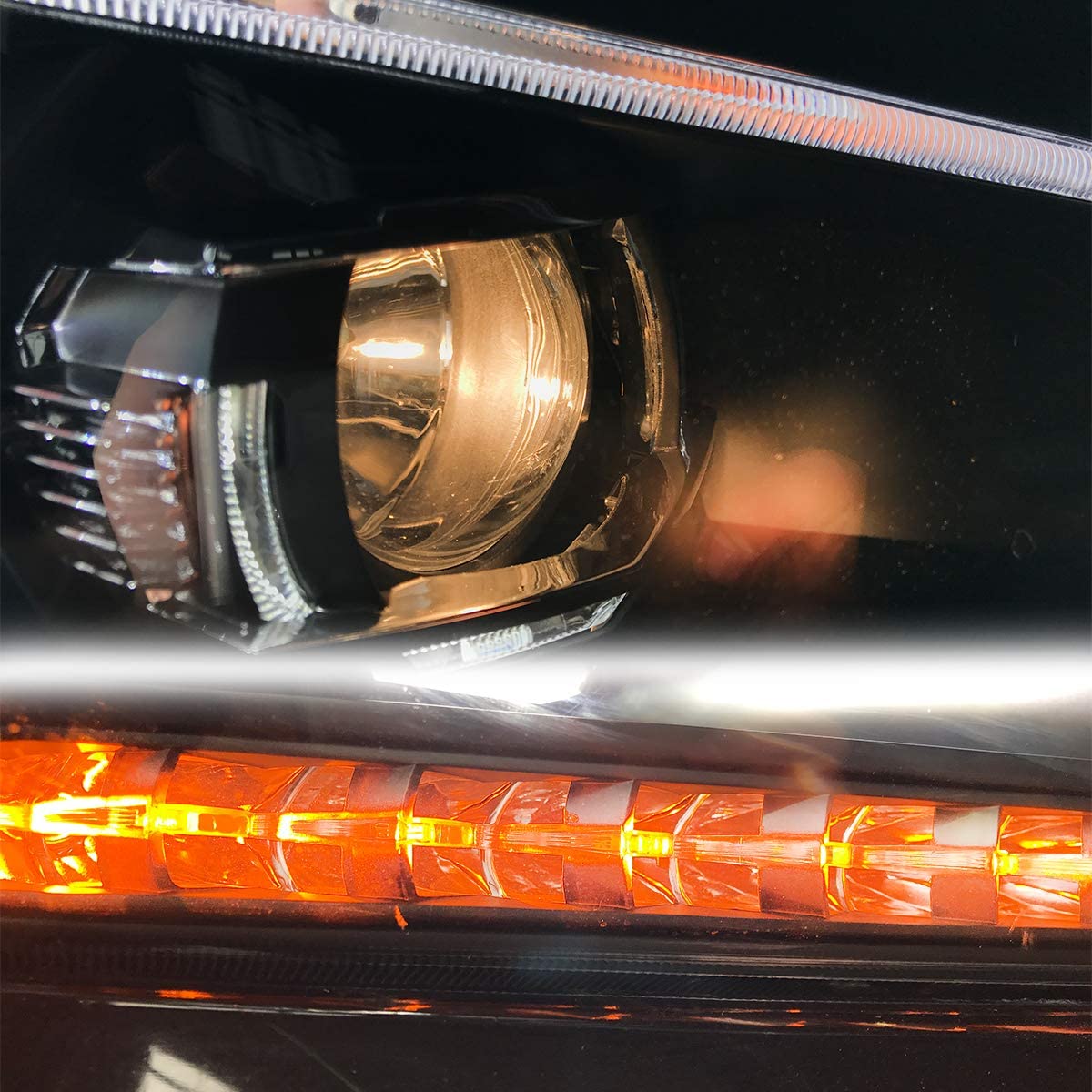 Honda Accord LED Projector Headlights Assembly with Sequential Turn Signal